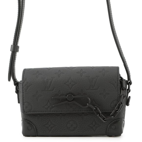 LOUIS VUITTON Steamer Wearable Wallet Monogram・Taurillon Noir M81746 - Picture 1 of 14